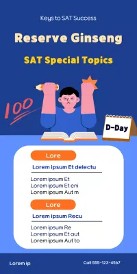 Personalized SAT lessons for high school seniors using student illustrations