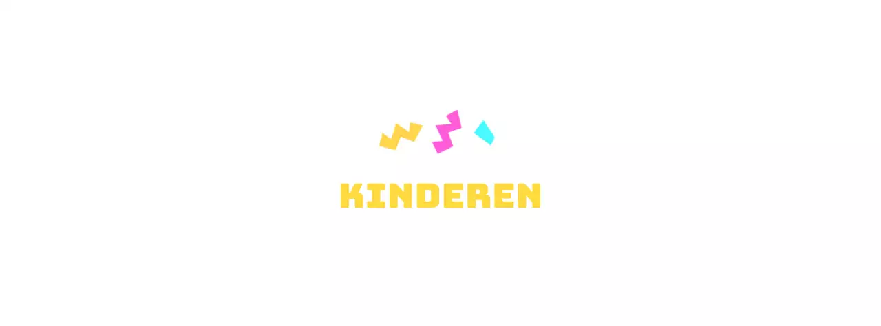 Kids Academy merchandise met kleurrijke geometrische vormen