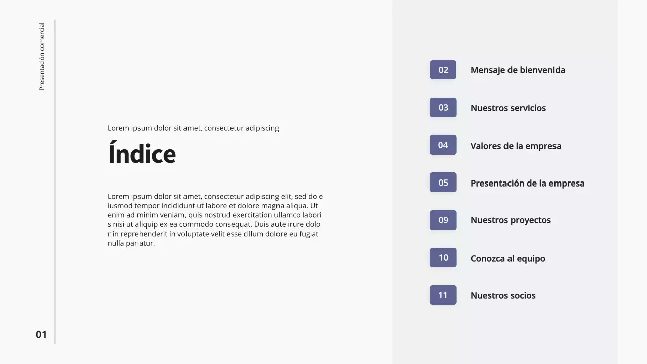 Purple Blue Presentación de una empresa moderna