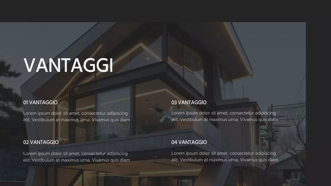 Proposta di ufficio architettonico moderno nero