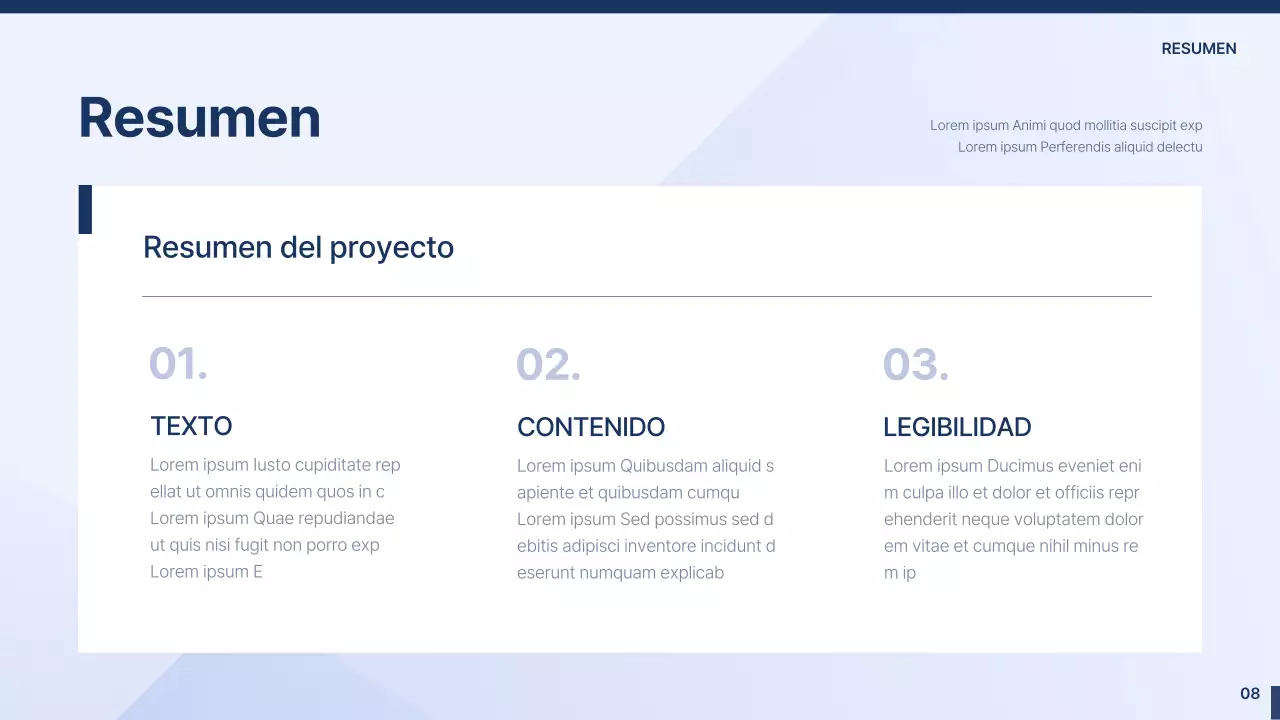 Una sencilla propuesta industrial-universitaria en azul claro y azul marino