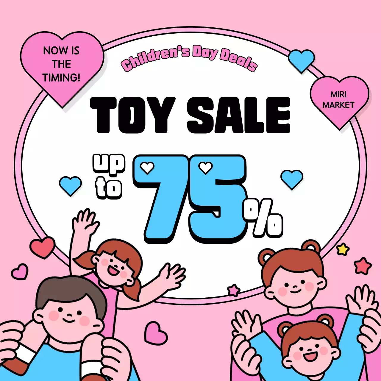 Pink Playful Toy Promotion Social Media Post