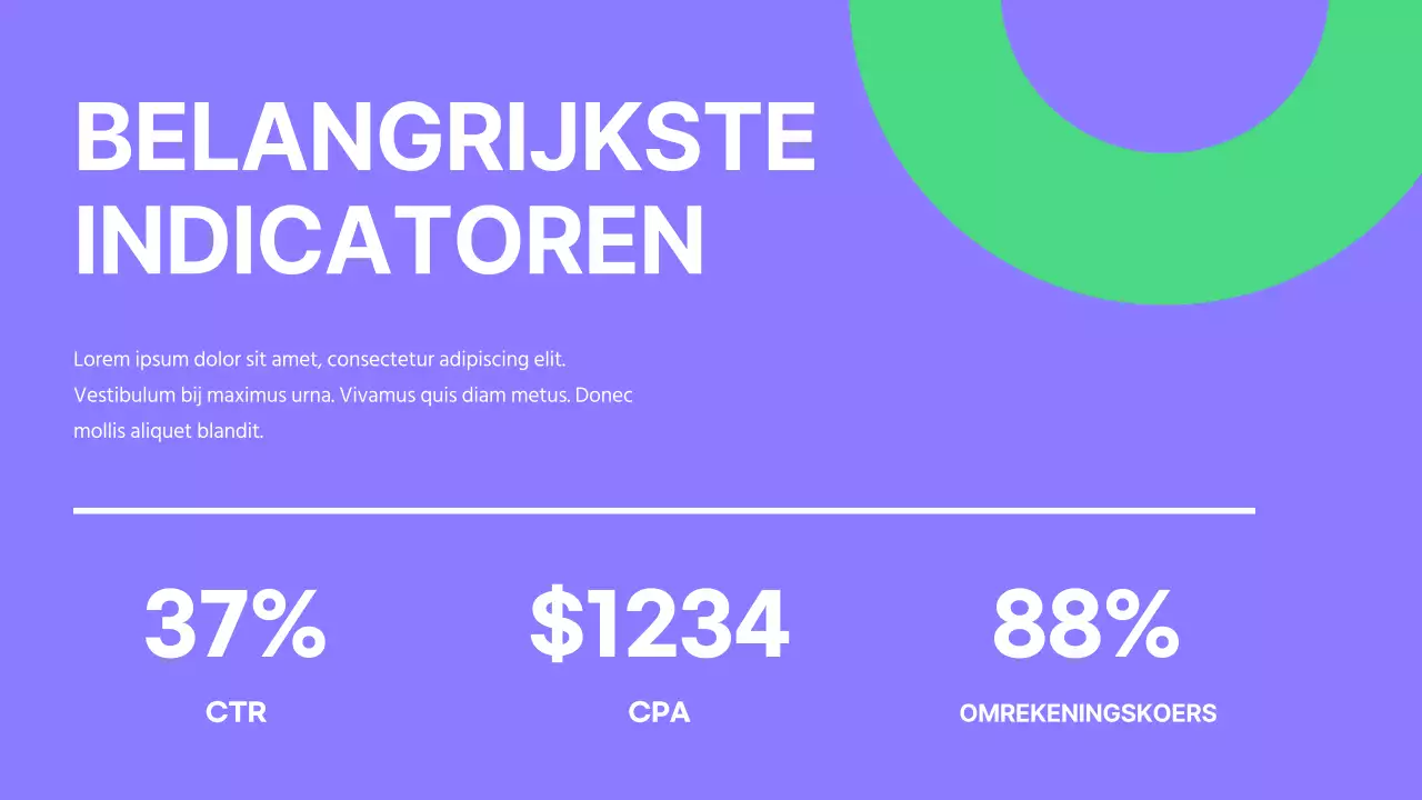Paars en Groen Moderne Marketingstrategie Campagne