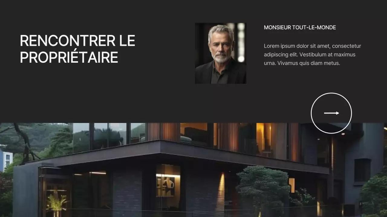 Proposition de bureau d'architecture moderne noir