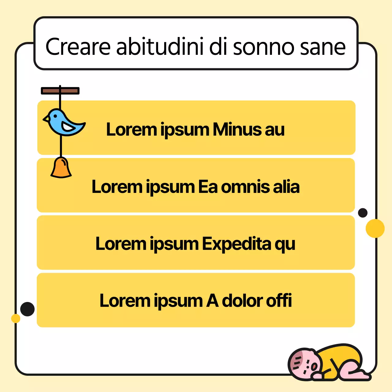 Gli adorabili consigli per i genitori di Yellow