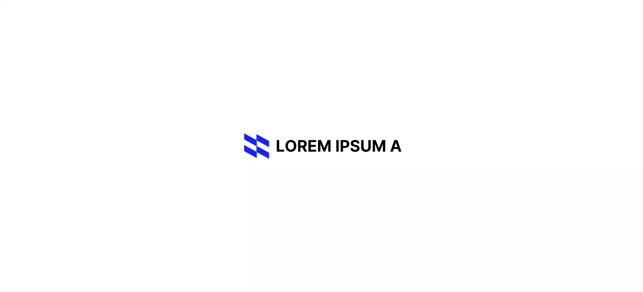 Logo aziendale con concetto di forma obliqua