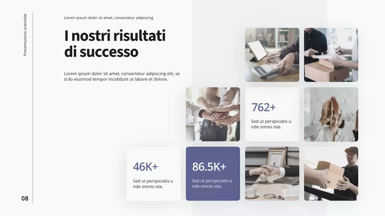 Presentazione dell'azienda Purple Blue Modern Business