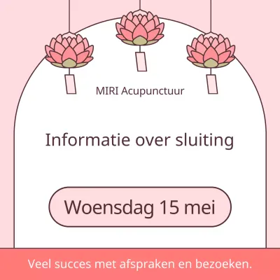 Een eenvoudige roze en bruine aankondiging voor de sluiting van Boeddha-dag