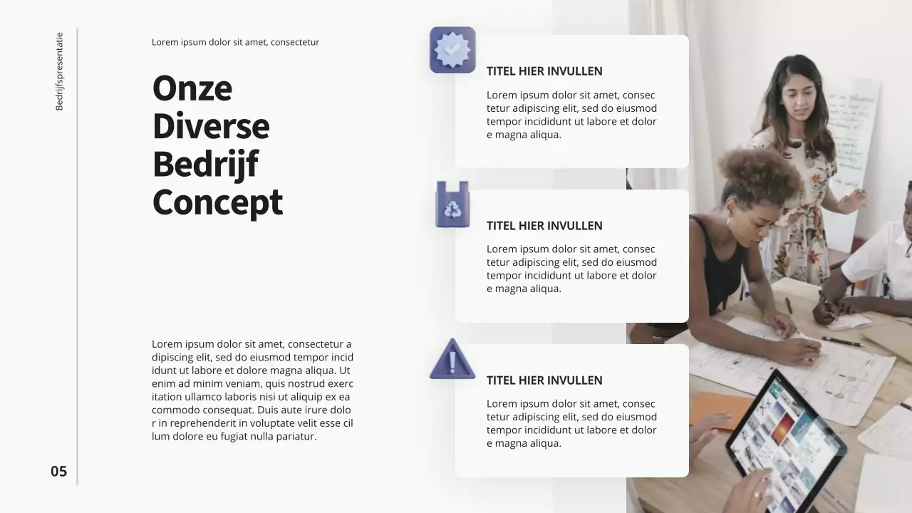 Purple Blue Introductie Modern Bedrijf