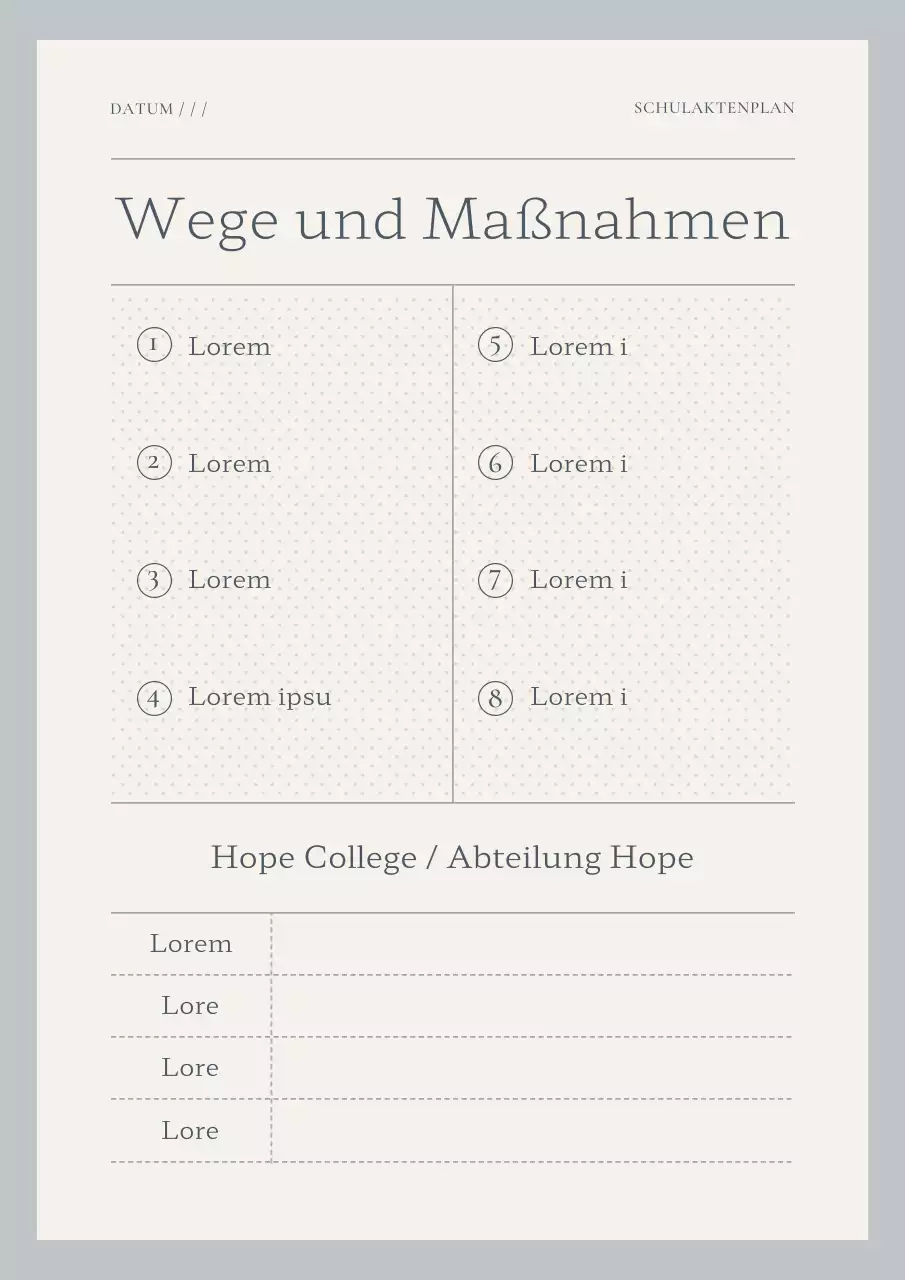 Ein schlichter Journal-Planer in Hellblau und Elfenbein
