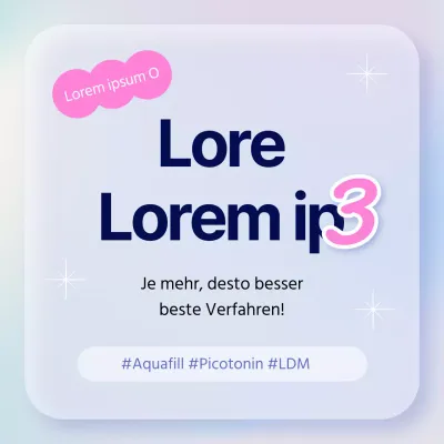 Werbung für kitschige, von Dermatologen empfohlene Pflege in Hellblau und Rosa