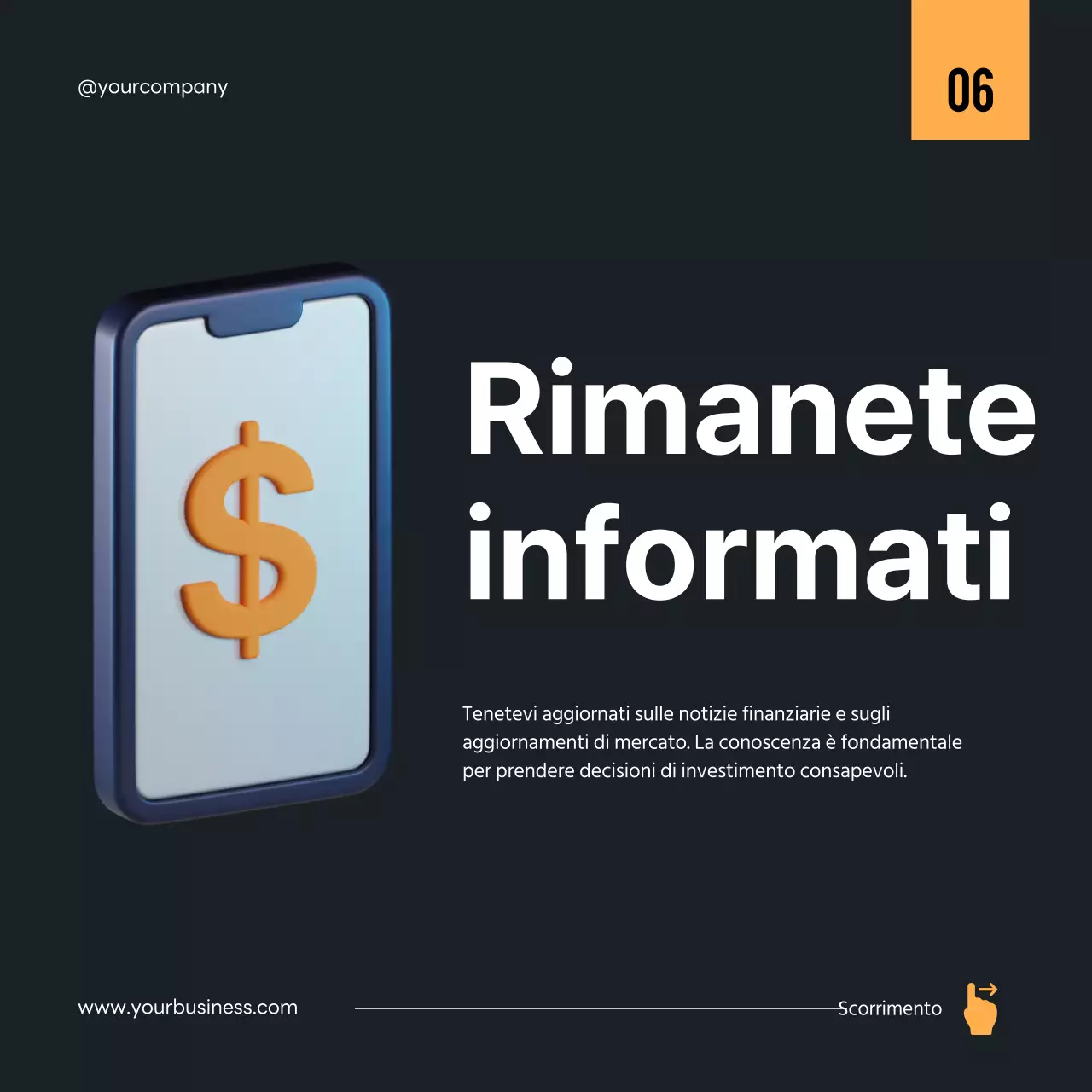 Guida alla strategia di investimento moderna in nero e blu