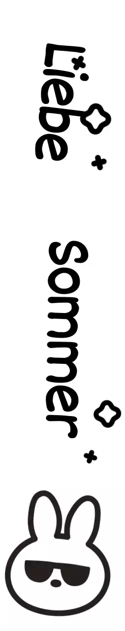 Hase mit niedlicher handgeschriebener Sommersonnenbrille