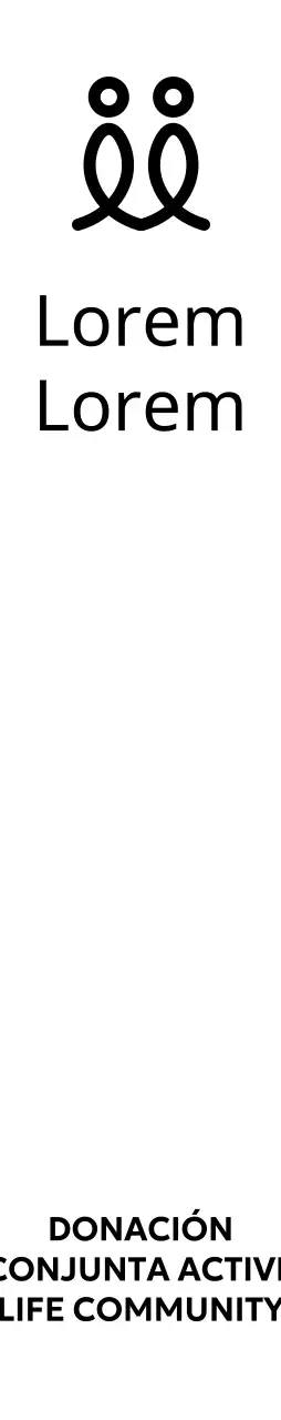 Un diseño tipográfico con un logotipo en forma de persona y una alineación centrada