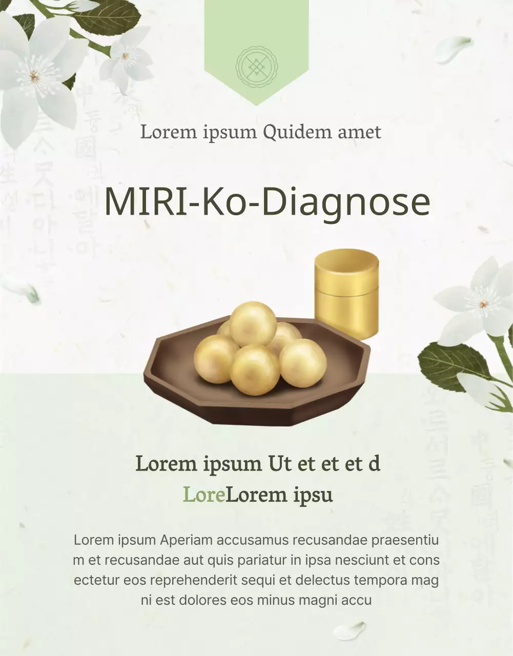 Förderung der Gongdiagnose der traditionellen chinesischen Medizin in der Zusammenfassung