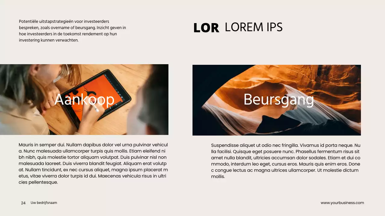 Grijs Oranje Minimaal Schoon Project Pitch Deck Voorstel