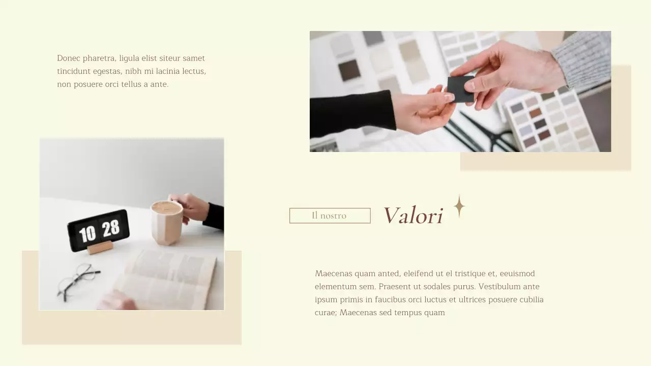 Introduzione dell'azienda Beige Natural Business