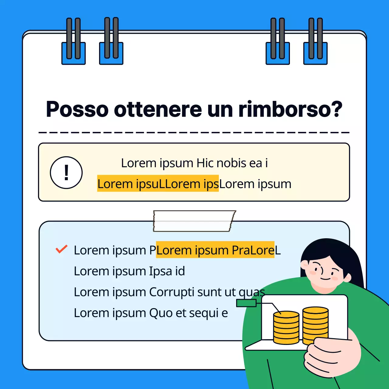 Sulla presentazione di una dichiarazione dei redditi semplice e completa in blu