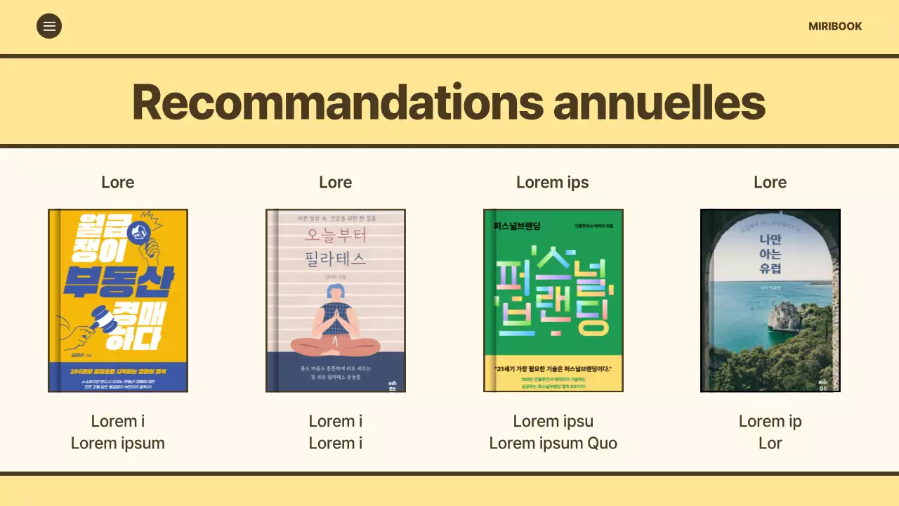 Promouvoir un guide d'inscription minimaliste pour les clubs de lecture sur fond jaune