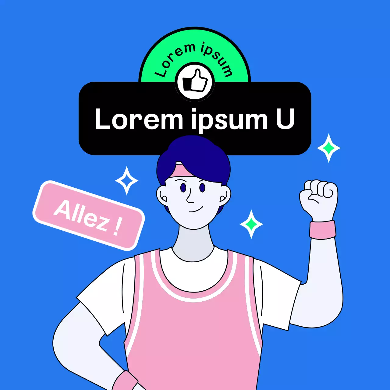 Compétition sportive avec un entraîneur masculin pour vous encourager