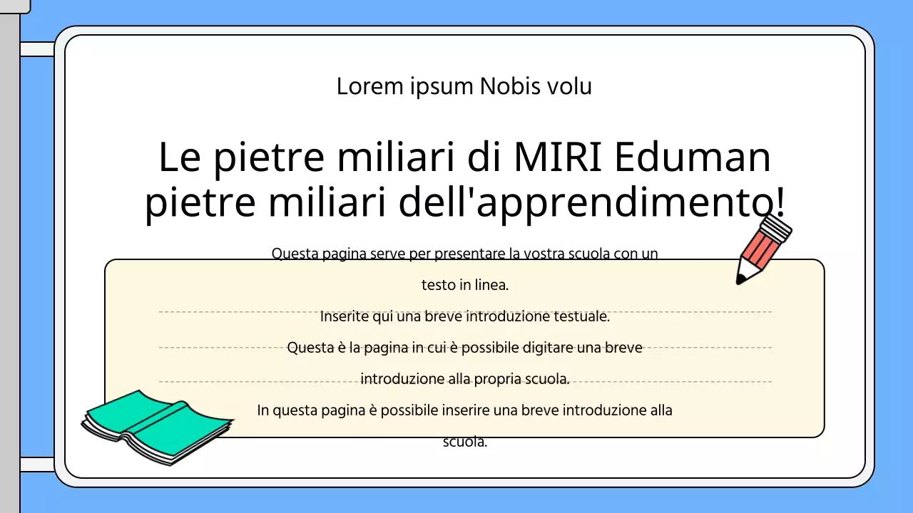 Guida alla piccola scuola di Blue