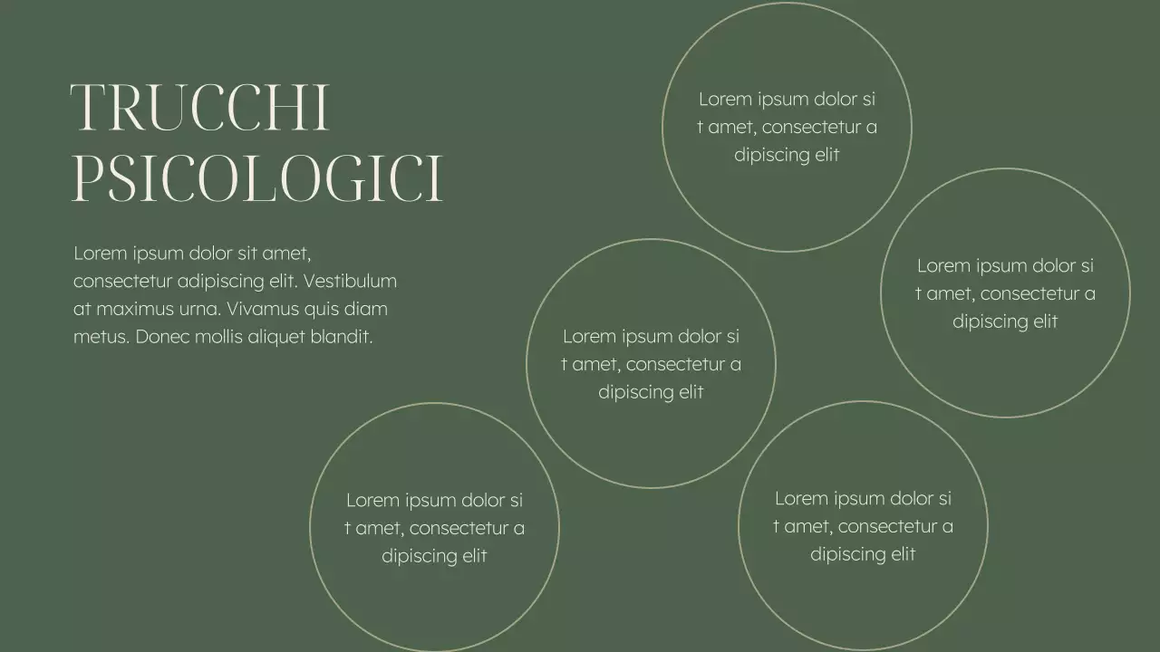 Materiale per conferenze sulla salute mentale di colore verde e beige, elegante.