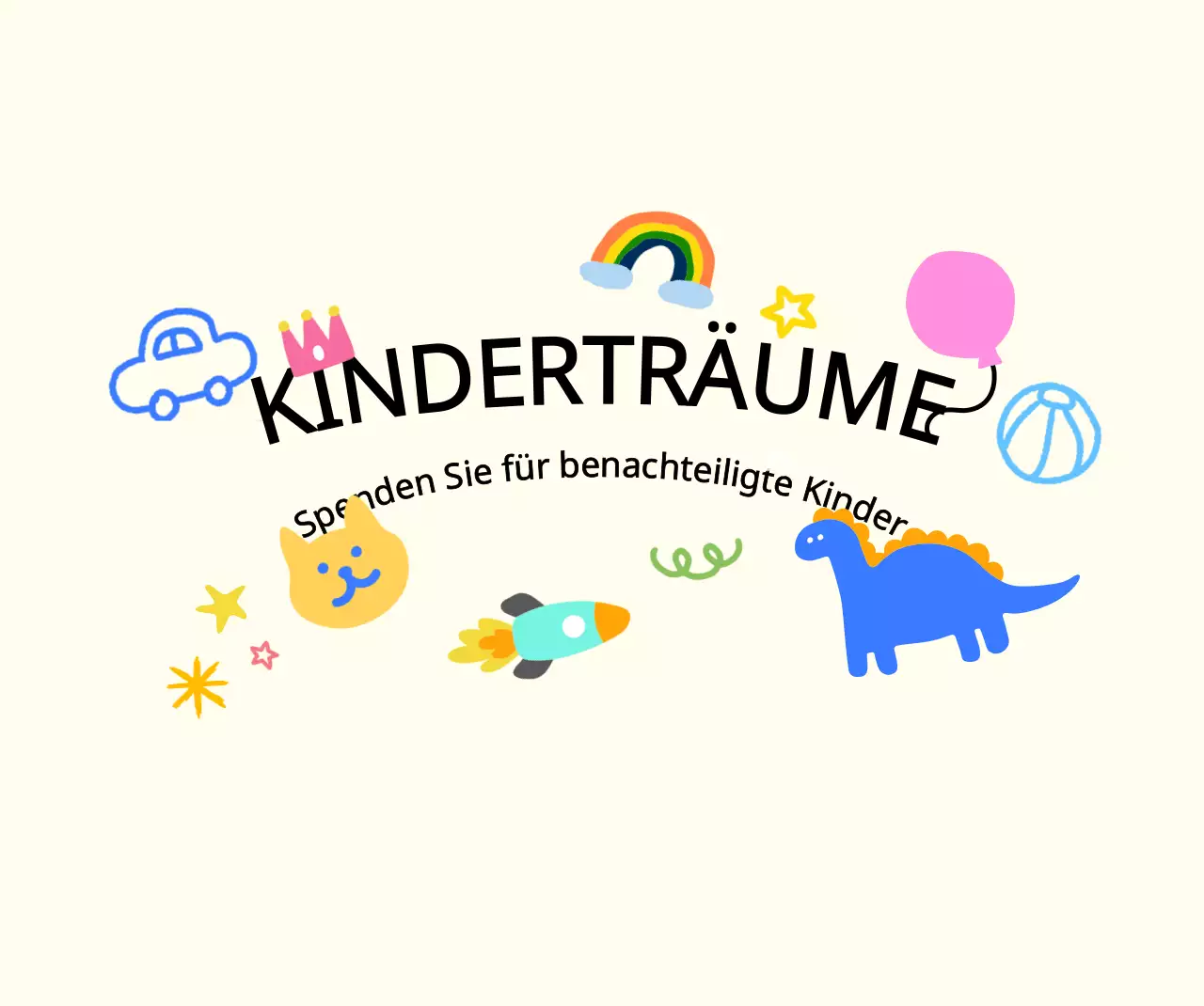 Mit farbenfrohen und niedlichen Zeichnungen die Wohltätigkeit von Kindern feiern