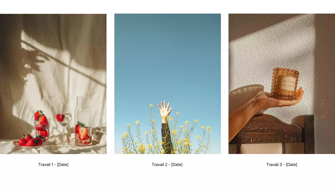 Photographe moderne en noir et blanc Introduction Portfolio