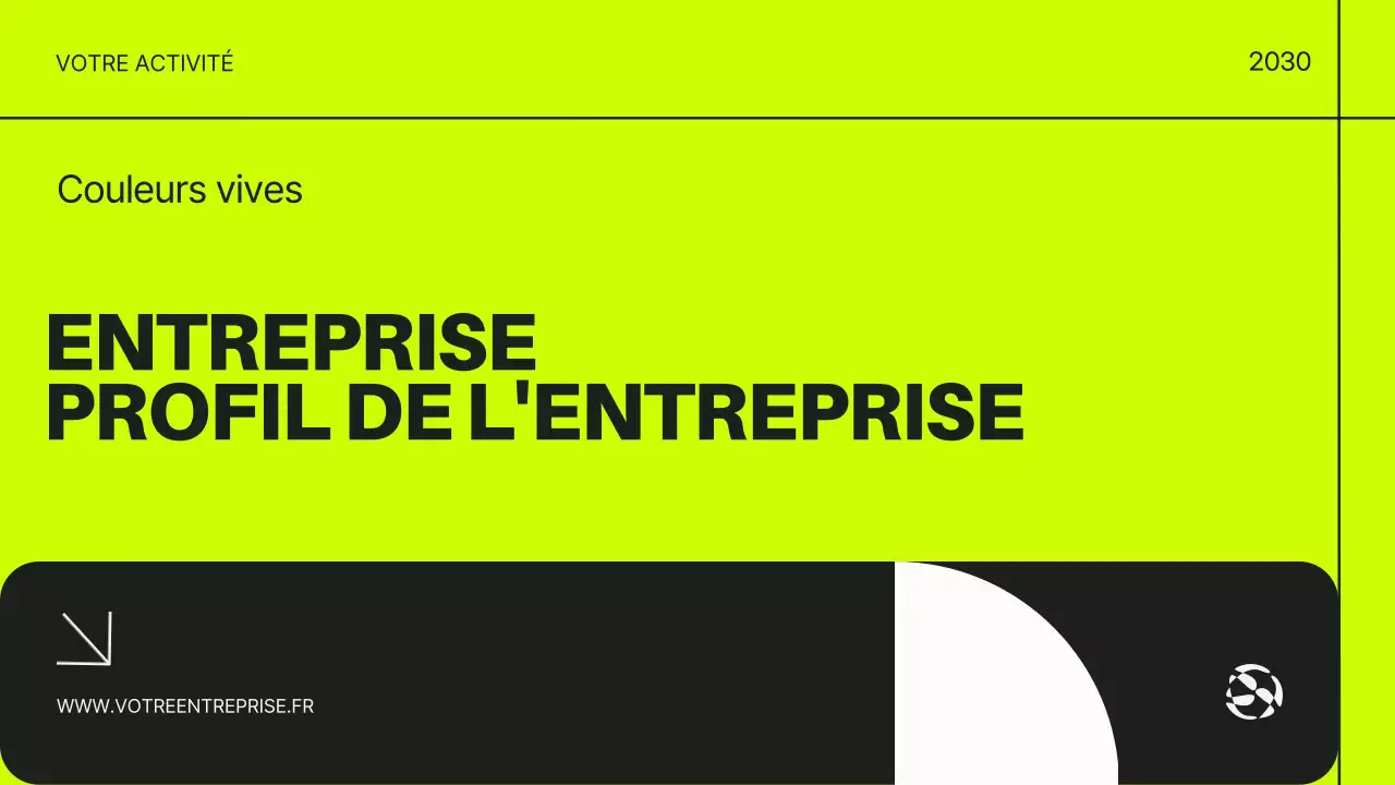 Néon et noir Introduction moderne aux affaires