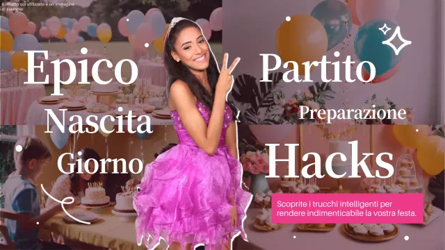 Guida alle idee di decorazione per una festa di compleanno moderna in bianco e rosa