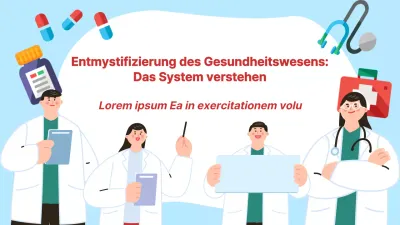 Blau-weißer Erklärungsleitfaden für das moderne Gesundheitswesen