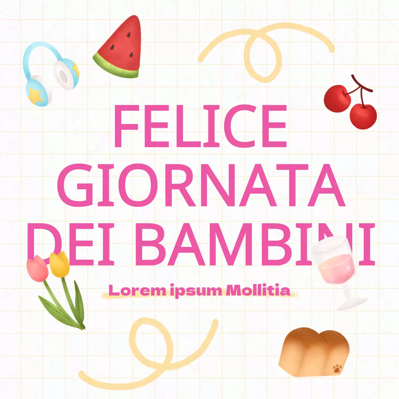 Promuovere la giornata dei bambini in rosa e bianco