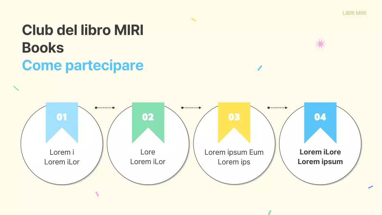 Promuovere l'adesione a un club del libro giallo e azzurro