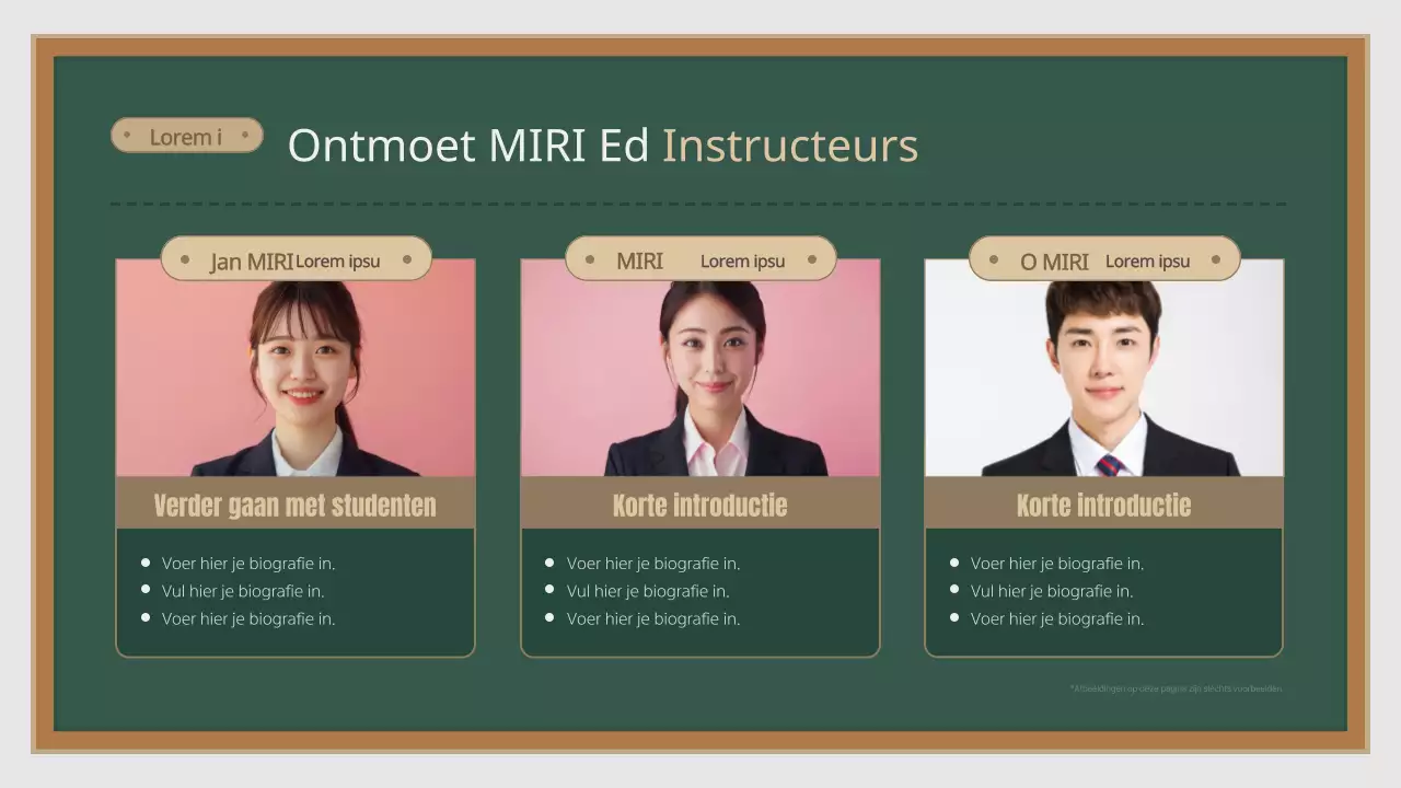 Een eenvoudige, abstracte schoolprospectus