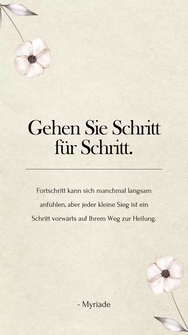 Beige Natürliche ermutigende Worte Werbung