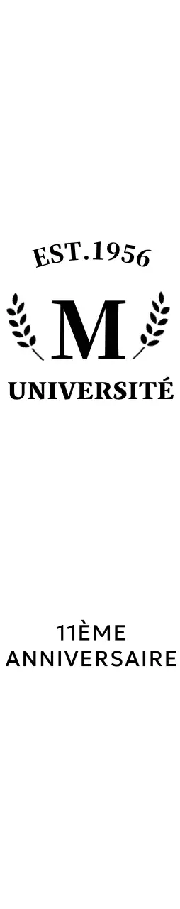 Concept simple de souvenir d'université avec logo en forme de laurier