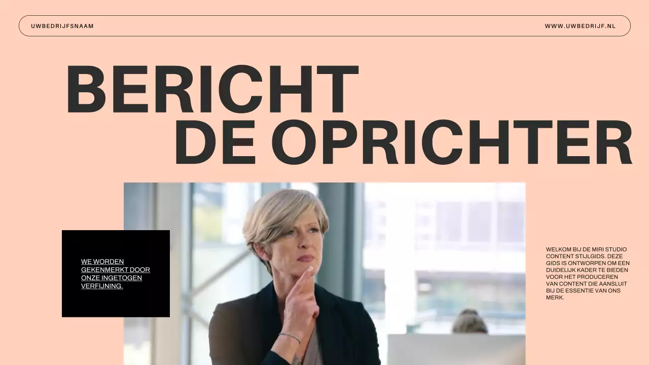 Introductie van Blue Minimal Business