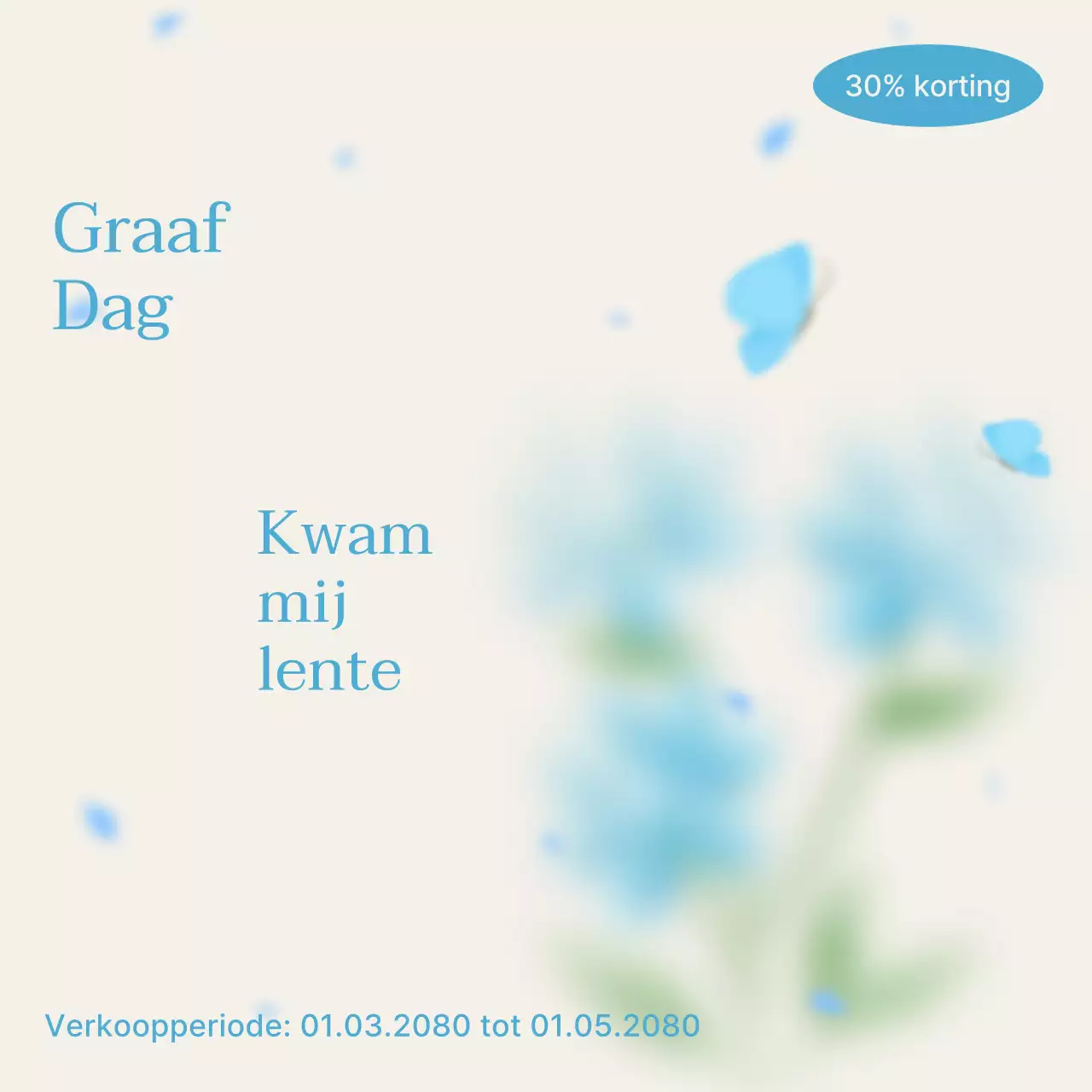 Promoot een voorjaarsuitverkoop met beige en roze on trend