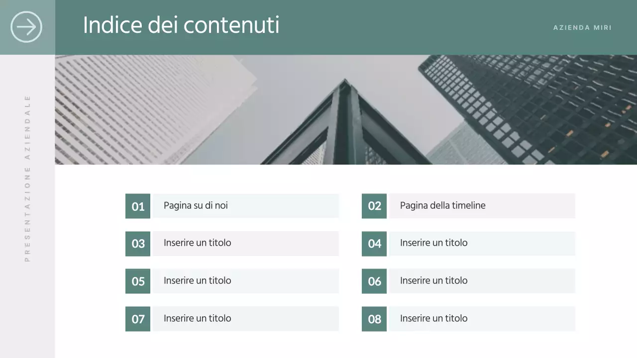 Un semplice rapporto di lavoro in verde e bianco