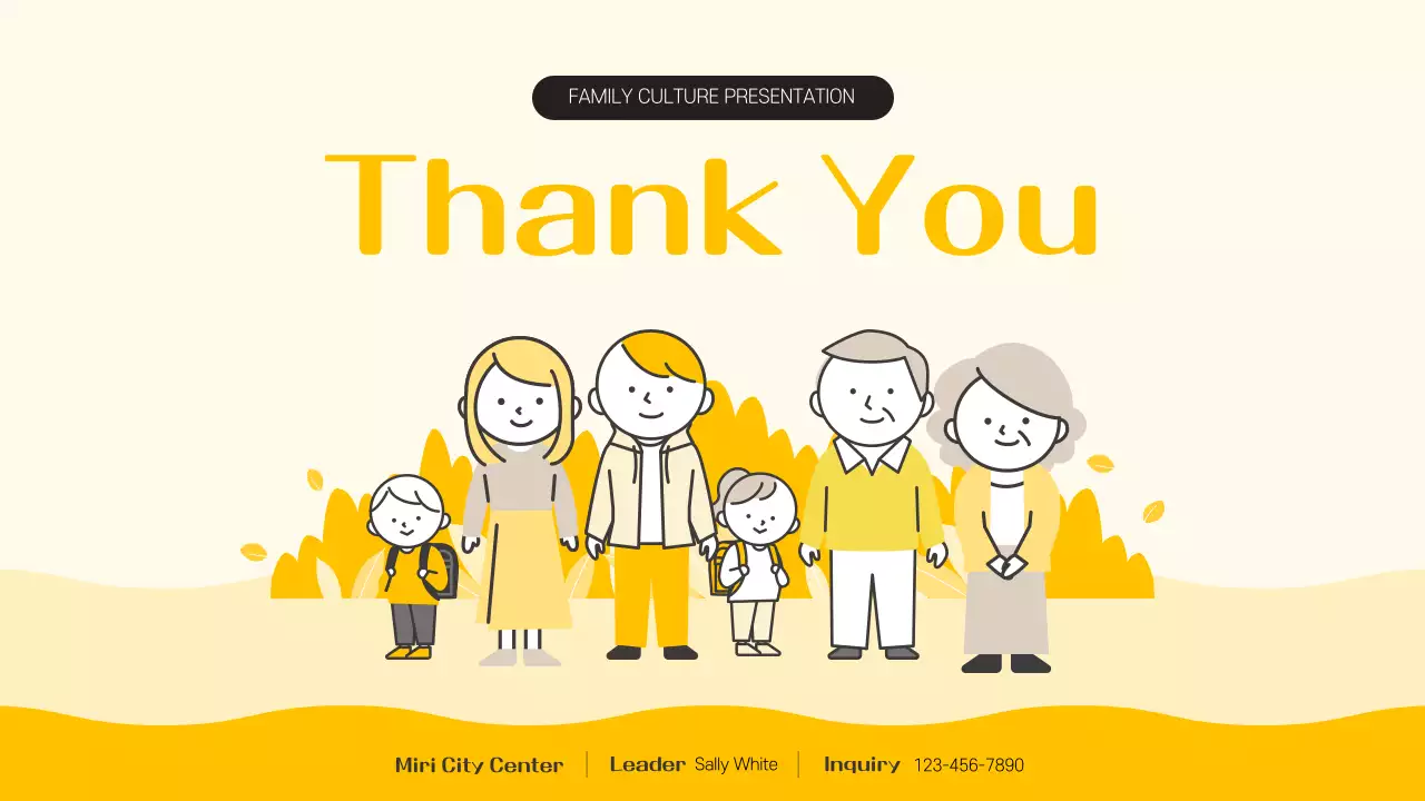 Yellow Simple Family Presentation