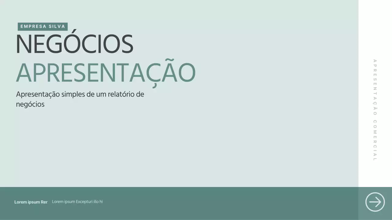Um relatório de atividade simples em verde e branco