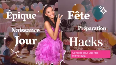 Guide des idées de décoration pour une fête d'anniversaire moderne en blanc et rose