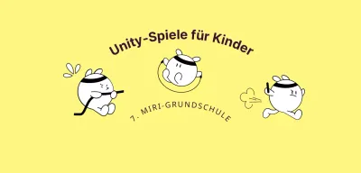 Ein einfacher Sportwettbewerb für Kinder mit niedlichen Figuren