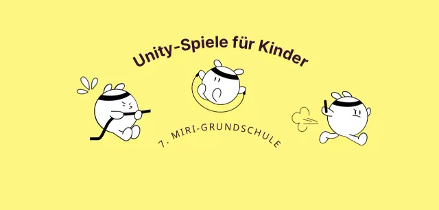 Ein einfacher Sportwettbewerb für Kinder mit niedlichen Figuren