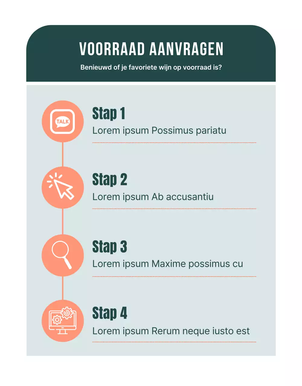 Een groene, minimalistische wijninventaris promoten