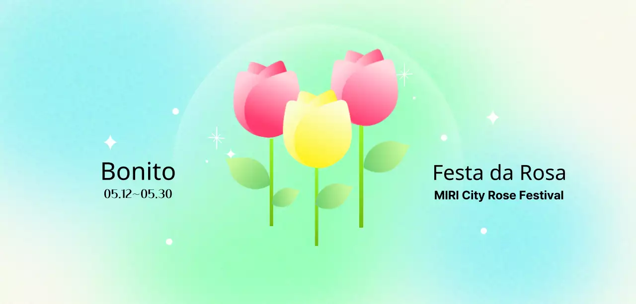 Festa das flores com ilustrações florais e fundos com gradientes para um ambiente luminoso e alegre