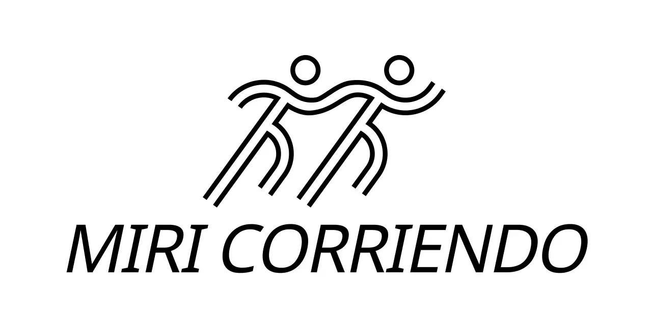 Sencilla competición de running con ilustraciones de corredores