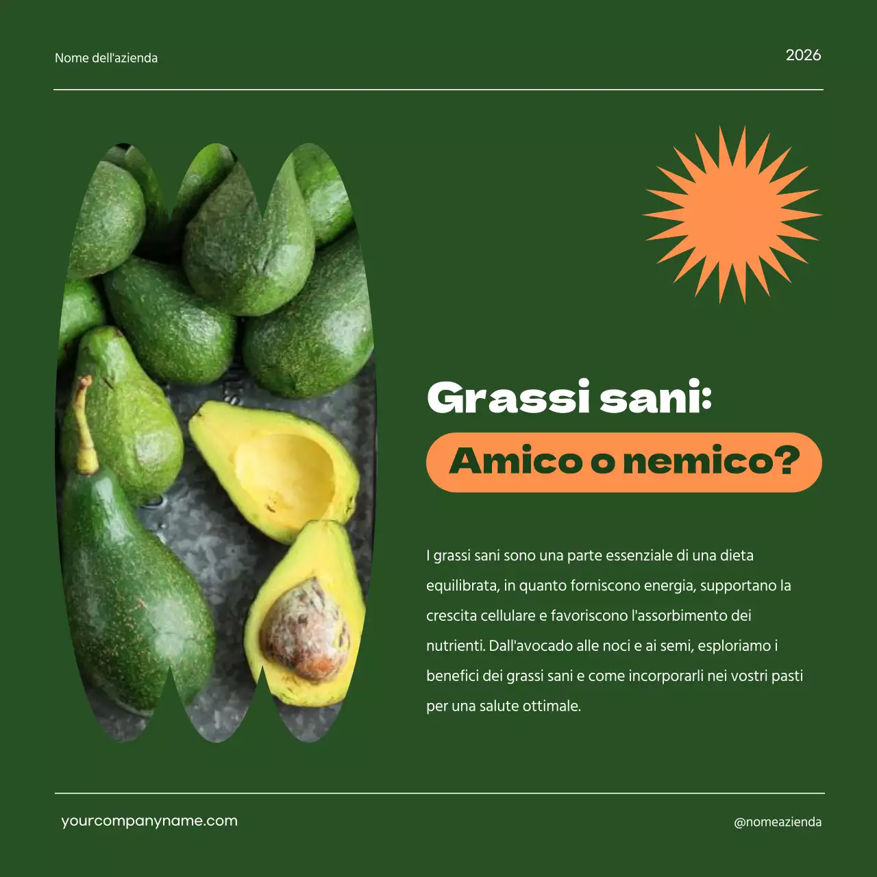 Verde Giallo Geometrico Istruzioni per una dieta alimentare sana