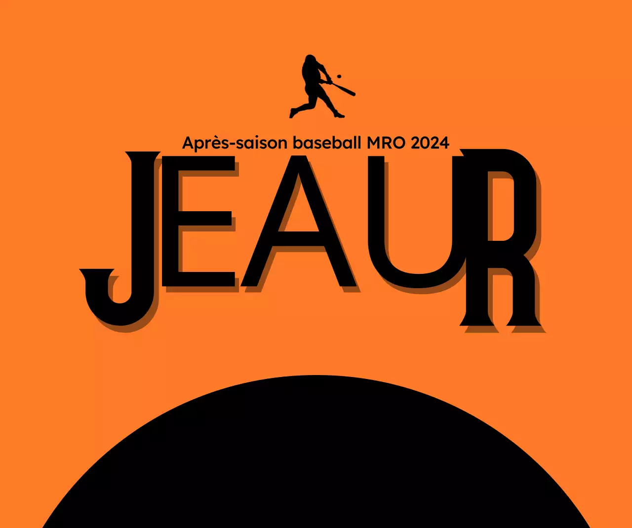 Design sportif avec titres en gras et photos de joueurs