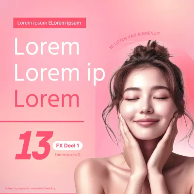 Promoot kortingen op luxe dermatologische behandelingen in roze en wit